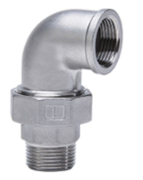 Winkelverschraubung 90°, Typ 97, Größe 2", flach dichtend